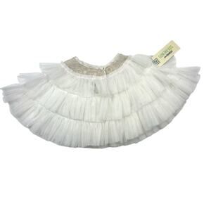 NWT Genuine Kids White Tulle Capelet
